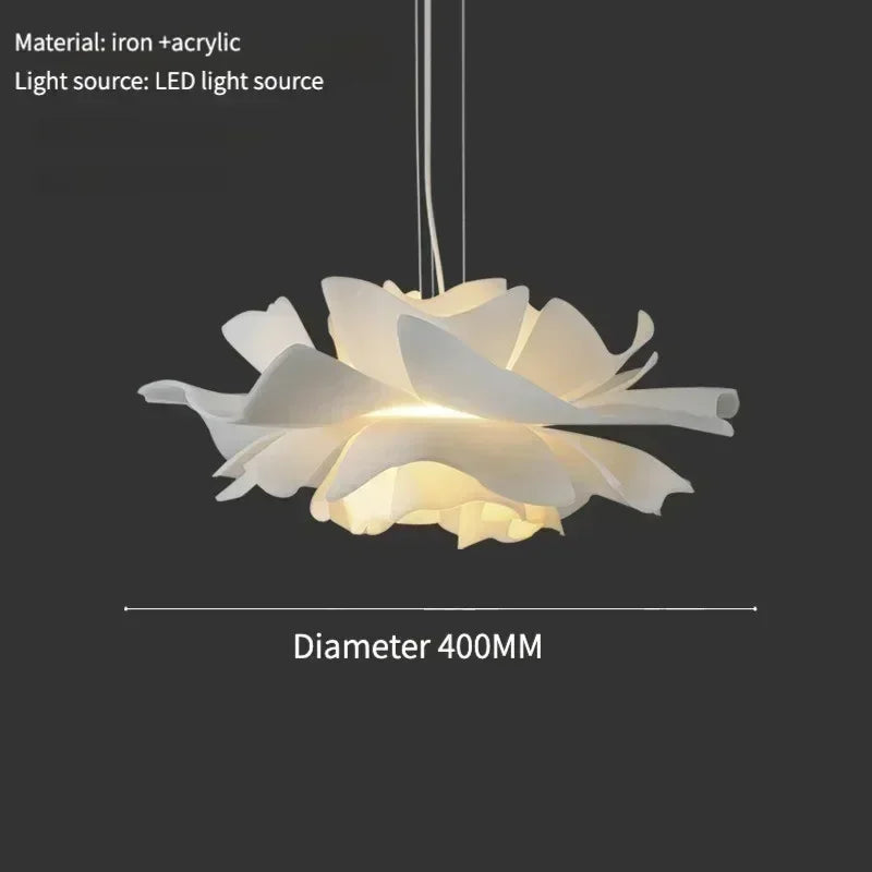 Hanglamp in de vorm van een lotusbloem – Decoratieve plafondlamp met gelaagde kap