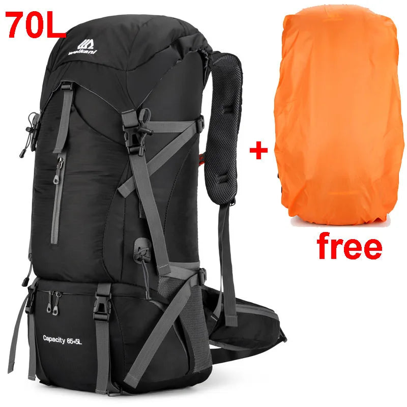 Alpivento 70L Trekkingrugzak | Waterdichte Campingrugzak met Regenhoes | Grote Outdoor Rugzak voor Wandelen, Bergbeklimmen en Reizen Merk: