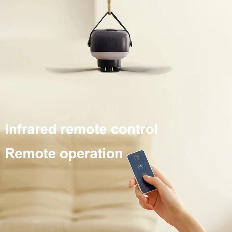 Hangende Plafondventilator met LED-verlichting en Afstandsbediening
