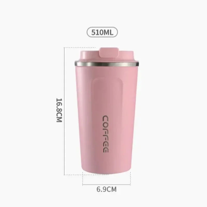 EliteBrew Luxe Thermos Koffiemok | 510ml roestvrijstalen tumbler met temperatuurweergave voor optimale drankbeleving en isolatie