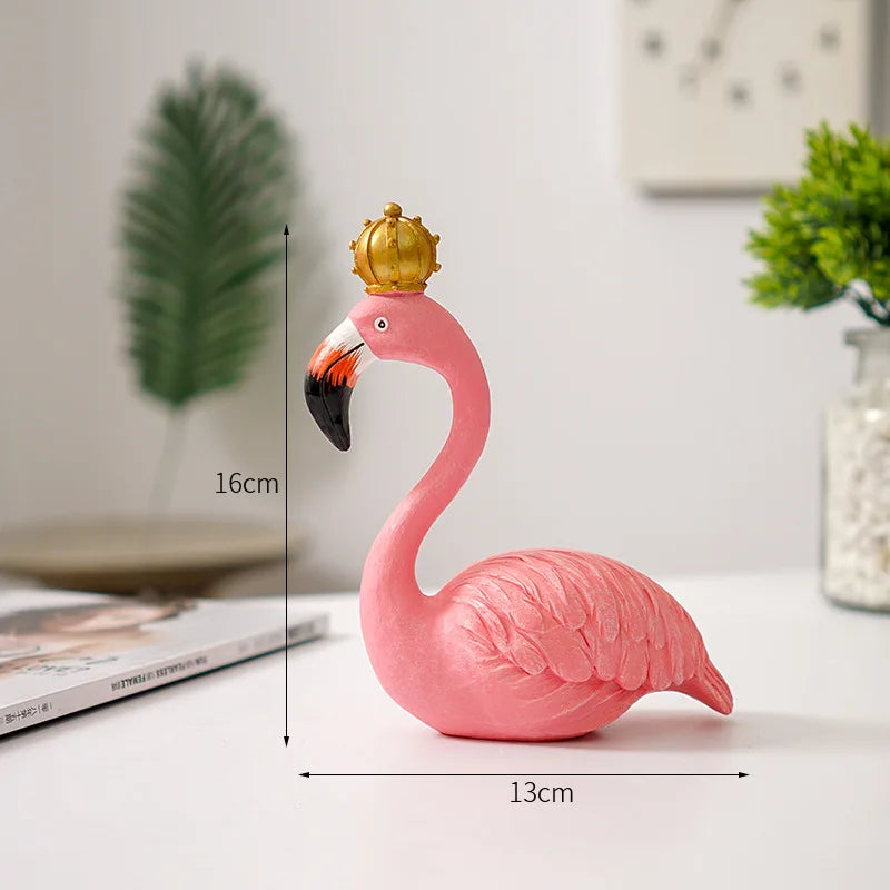 Flamingo-figuur van hars moderne decoratie