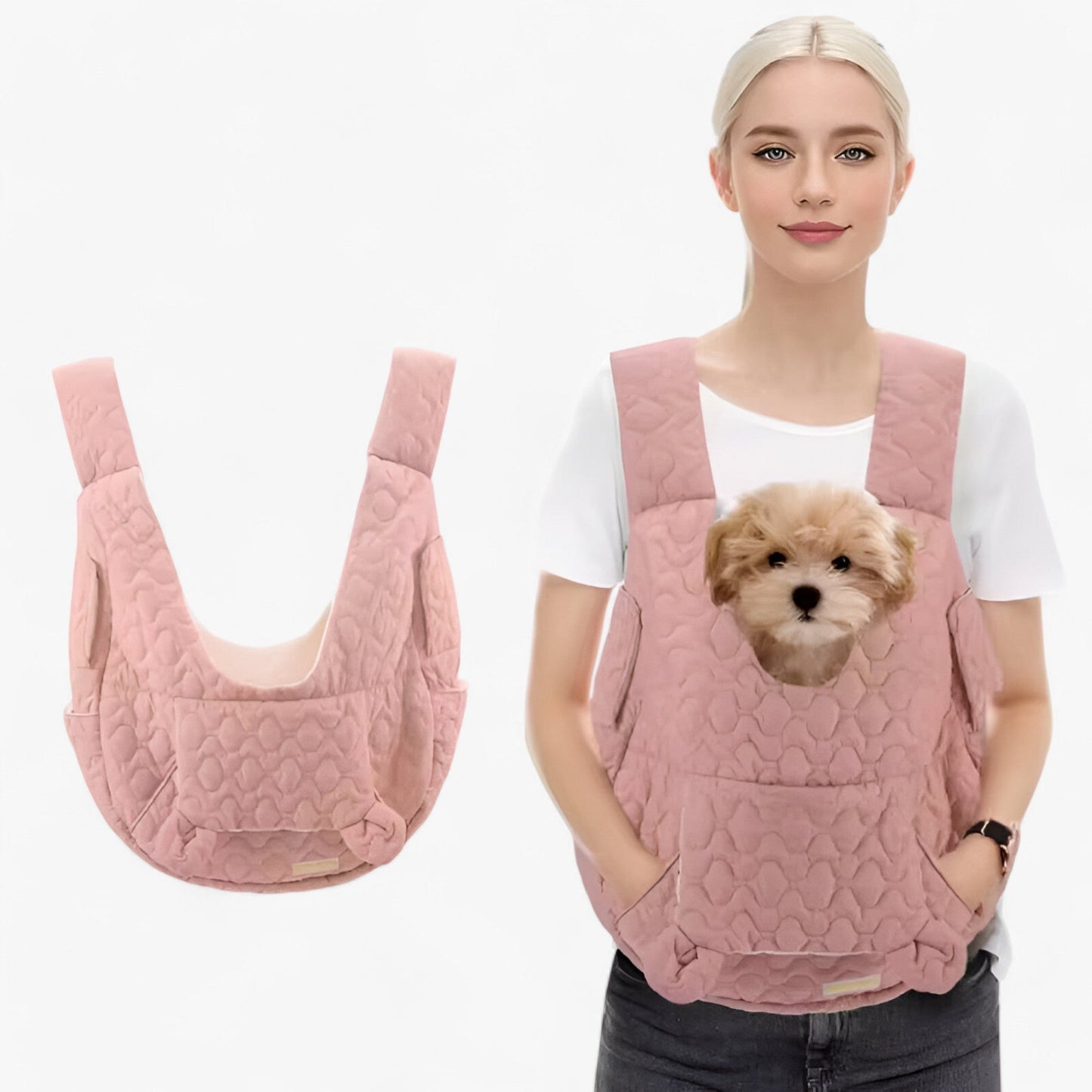 Brehn | Pawrello Huisdier Draagtas tot 10 kg | Weerbestendig & Comfortabel | Voor Katten & Kleine Honden | Met Ergonomische Draagriemen