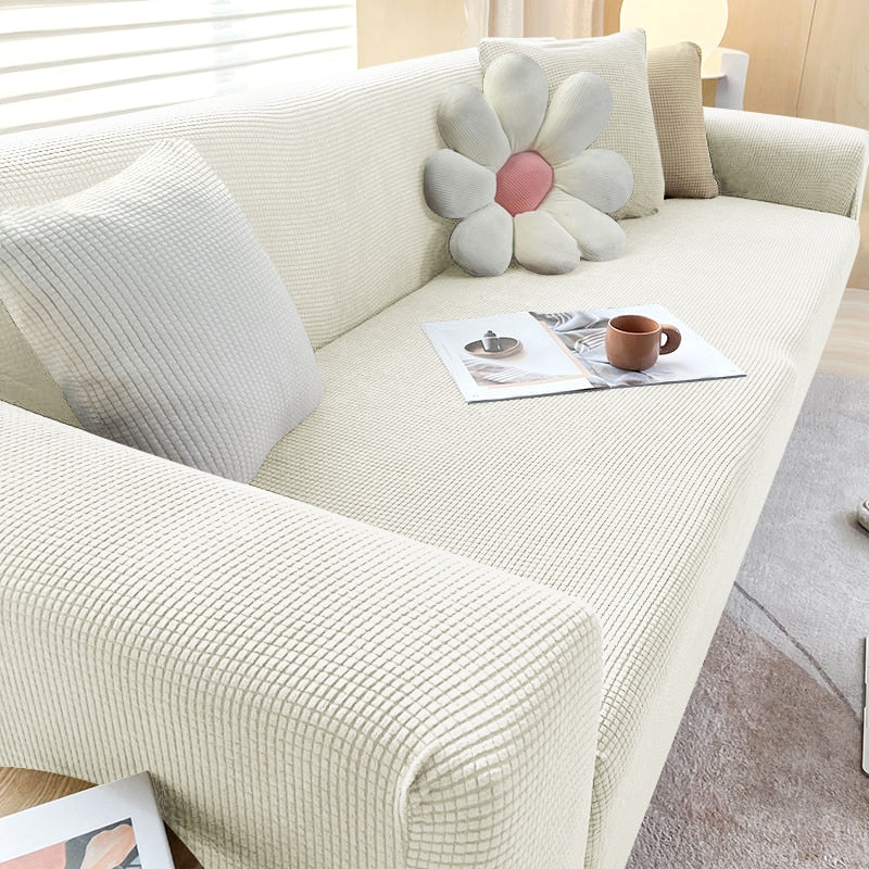 Comfort Fit Sofa Slipcover | Elastisch, morsbestendig, modern ontwerp Geniet van een perfecte pasvorm die je bank moeiteloos beschermt en verfraait.