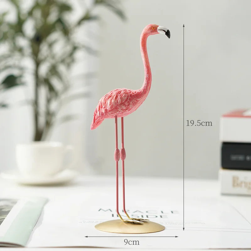 Flamingo-figuur van hars moderne decoratie
