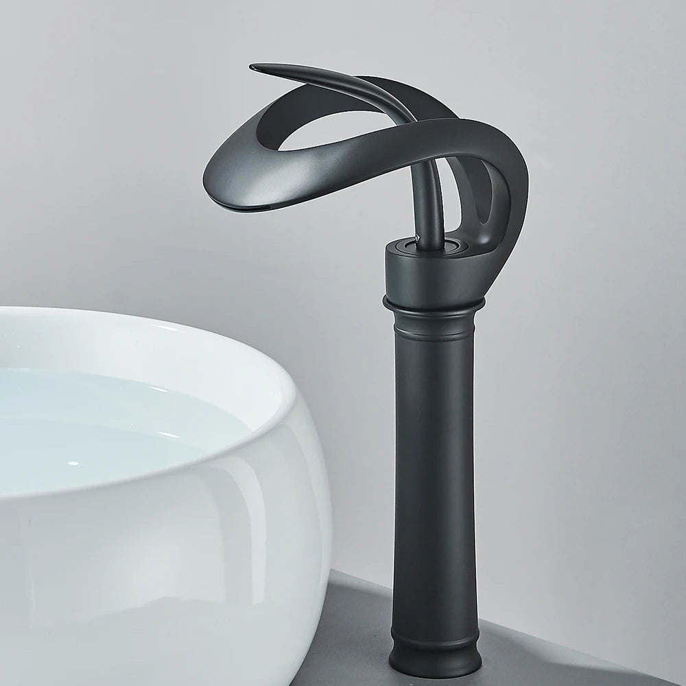 Wastafelmengkraan met watervaluitloop - Flowarc