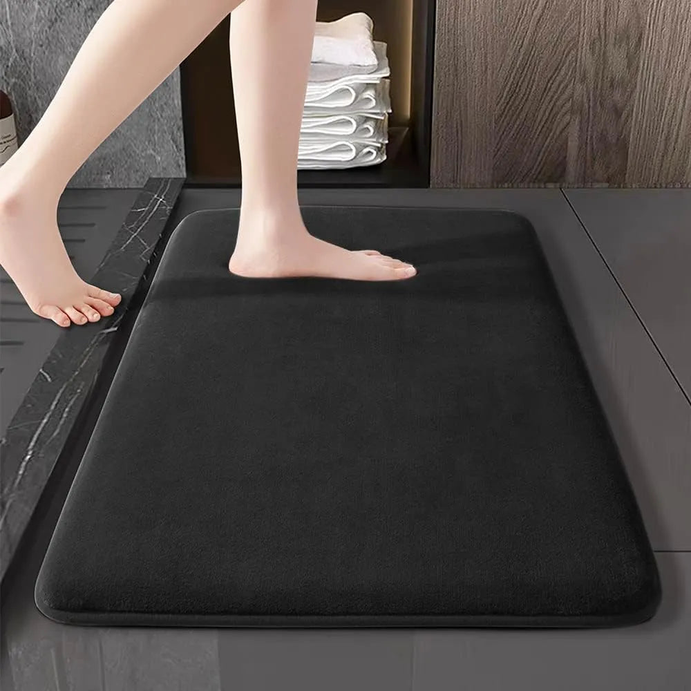 Badmat van Fluweel met Geheugenfoam – antislip & zeer absorberend, 40x60 tot 60x90 cm