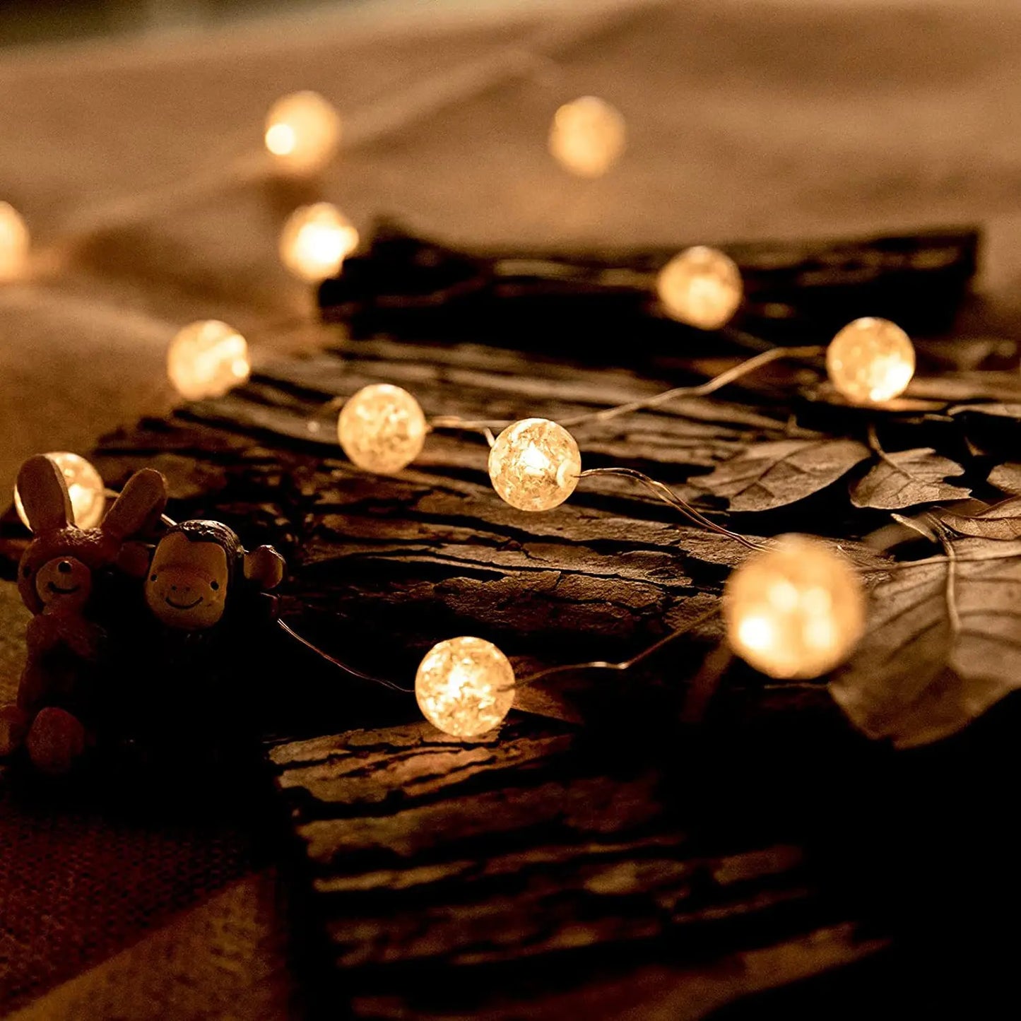 LumiaGlow LED Lichtketting | Warmwit | 3 Modi | Batterijgevoed