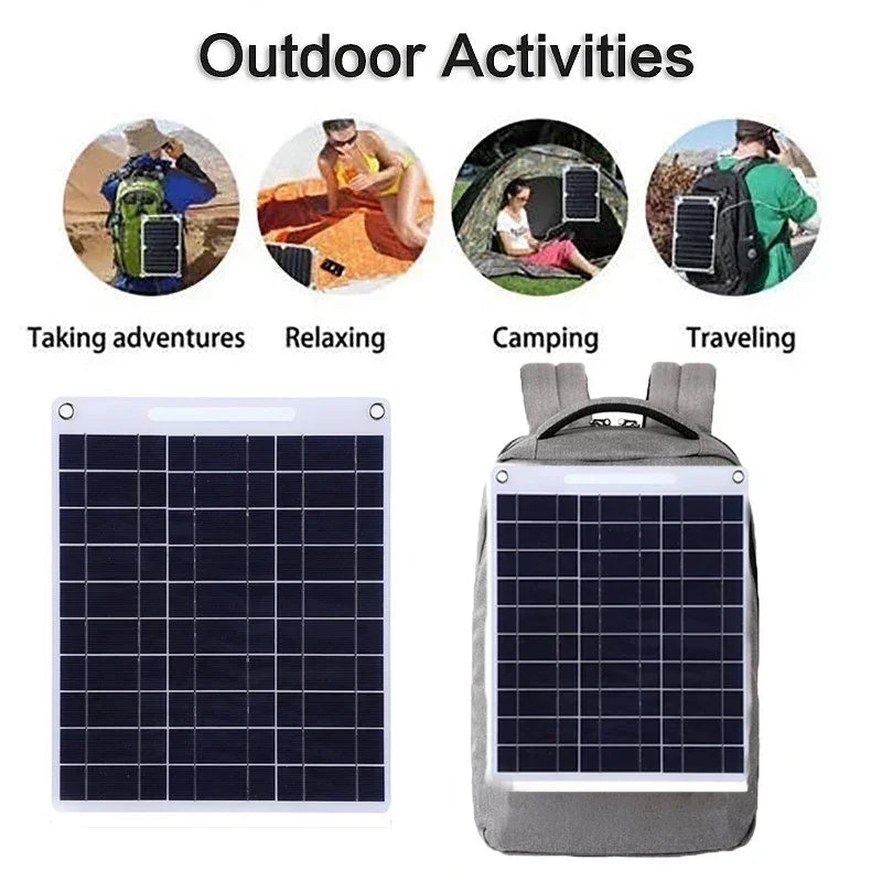 Draagbaar Zonnepaneel SOLVION Charge 100W | 5V | Dual USB | Waterdicht | Buiten & Kamperen