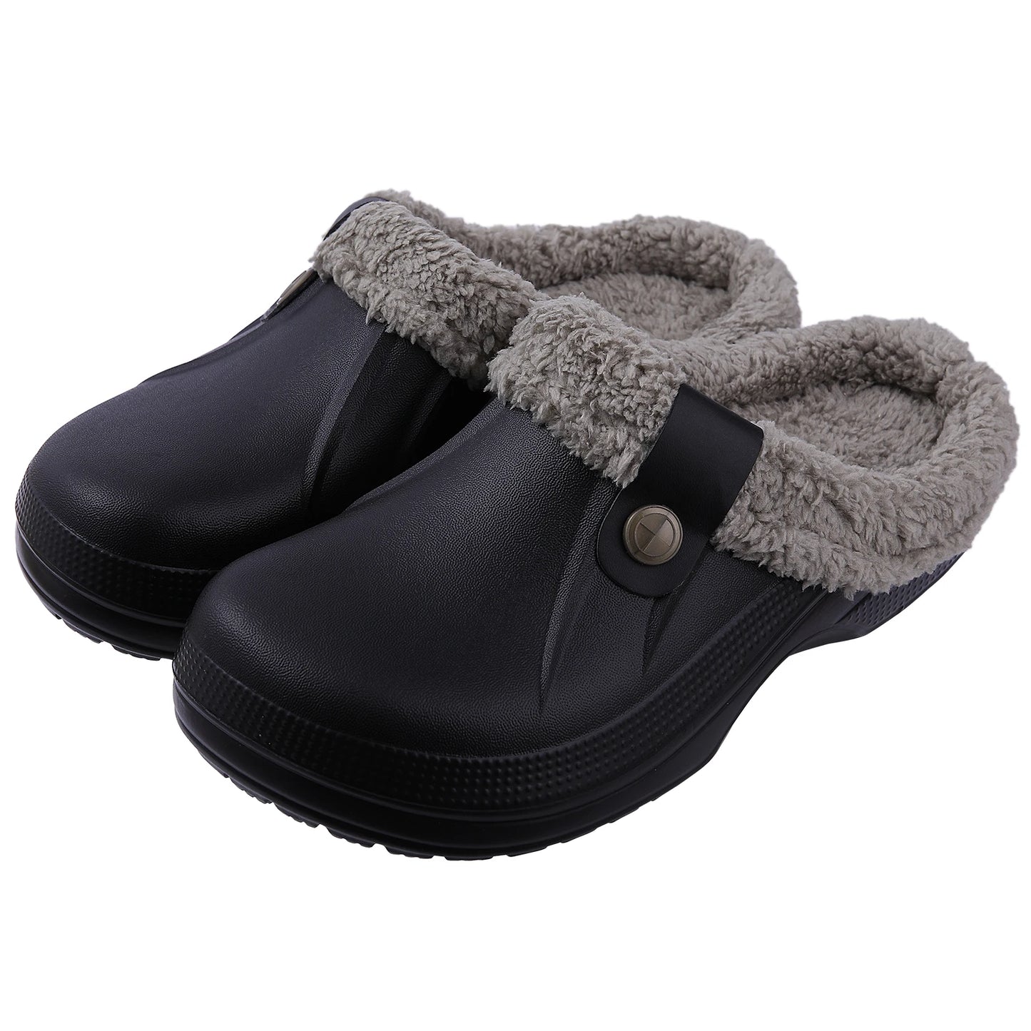 LuxuraFleece Luxe Bontgevoerd Klompen | Gezellige waterdichte slippers voor mannen en vrouwen, perfect voor winterwarmte en stijlvolle tuinuitjes