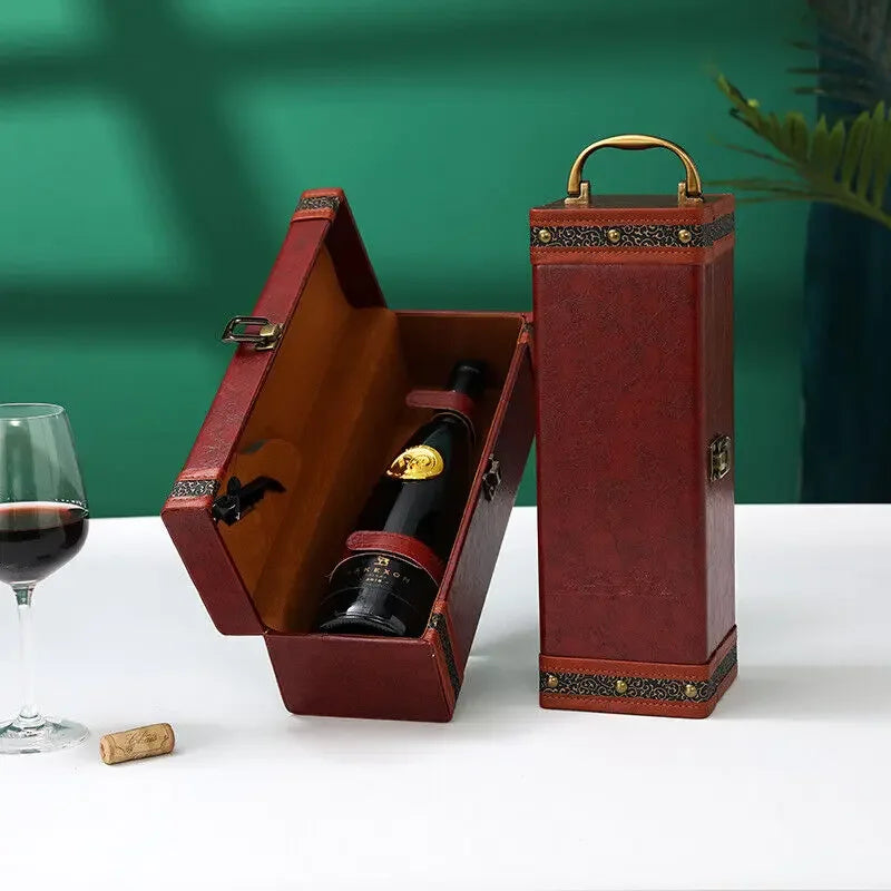 Luxe Wijnkoffer - Stijlvolle Opslag voor Wijn en Accessoires