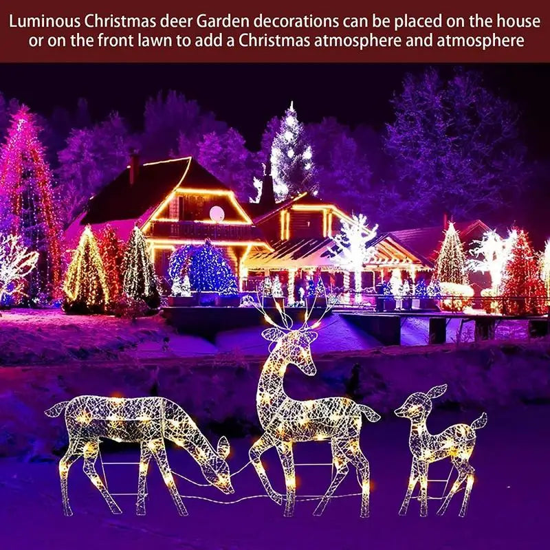 Skanto | Kerstverlichting Rendier Decoratie – Metaal Silhouet voor Buiten & Binnen