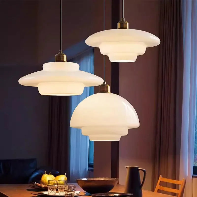 Hanglamp van Mat Wit Glas