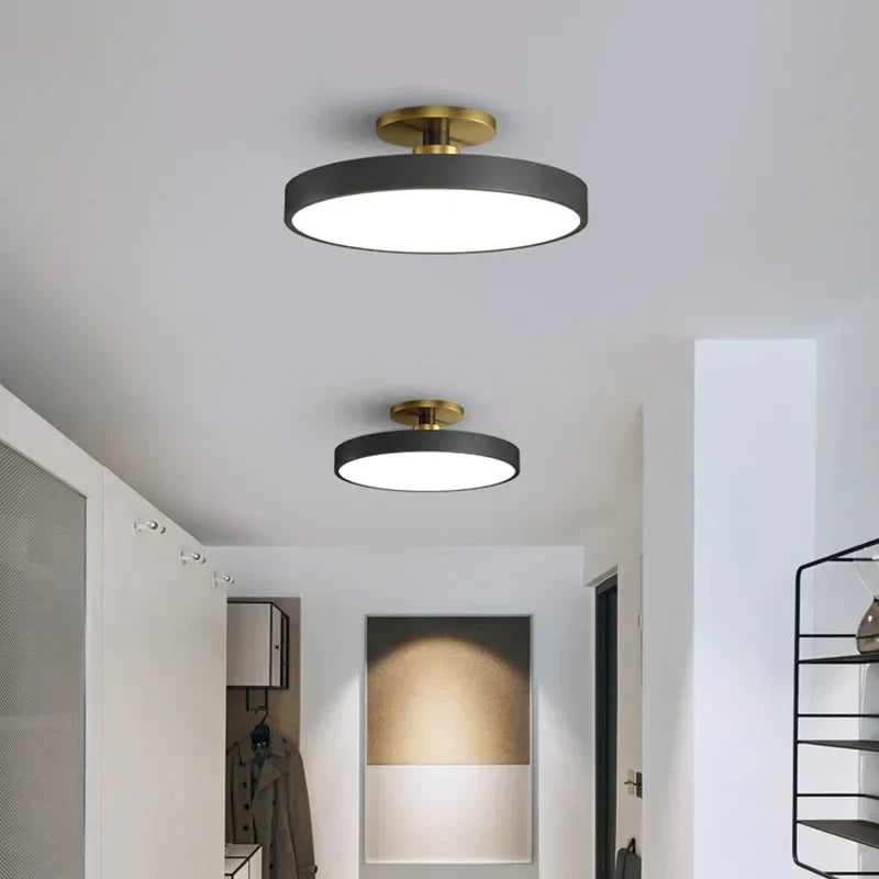 Ronde LED plafondlamp in Scandinavische stijl