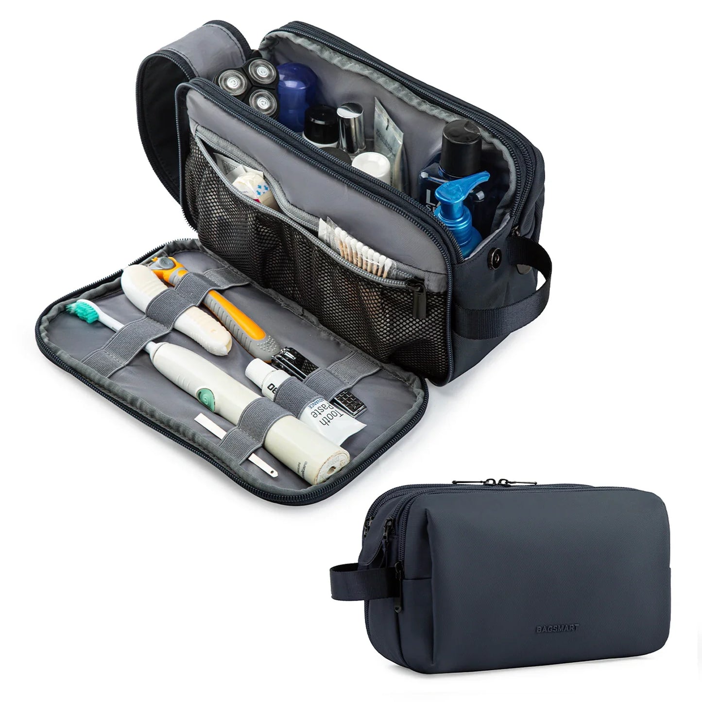 Kosmetixo Waterdichte Kosmetictas voor Dames & Heren | Lichte Toilettas in S/M/L | Reisaccessoires voor Verzorgingsproducten & Make-up | Unisex Reisorganizer