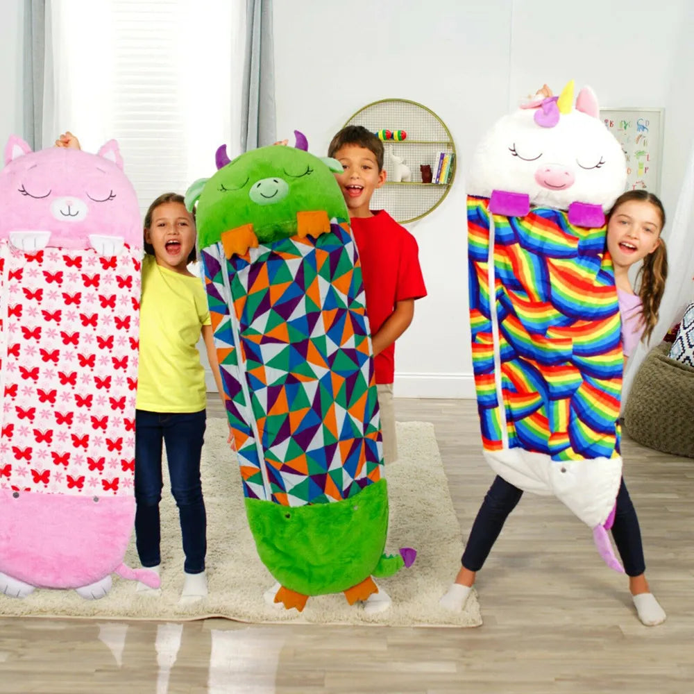 SnuggleBuddy Premium kinderslaapzak | Slaapzak en knuffeldier in één voor warme, veilige nachte