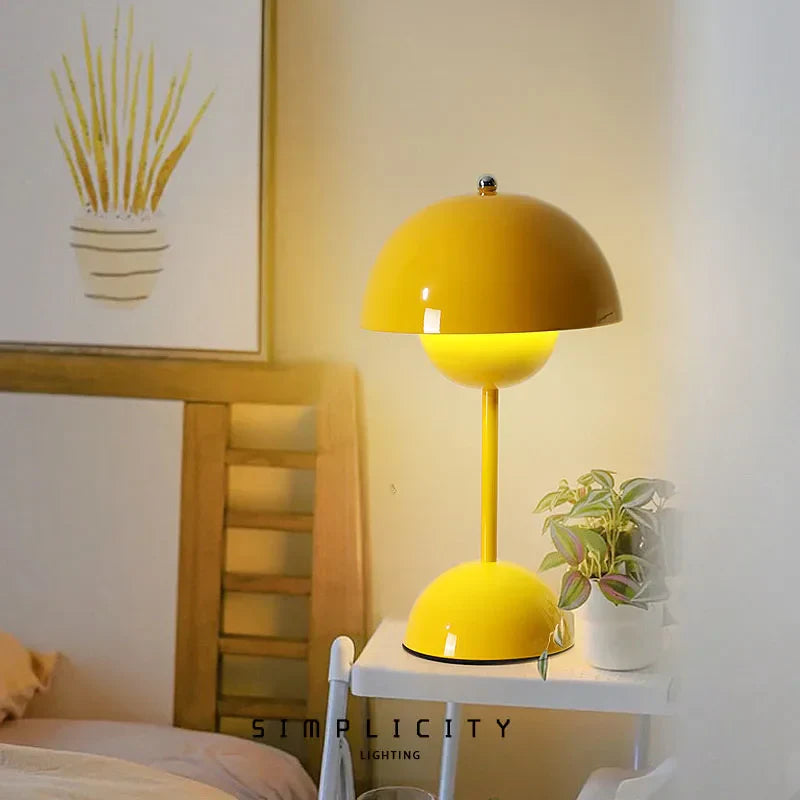 Draadloze tafellamp met minimalistisch design