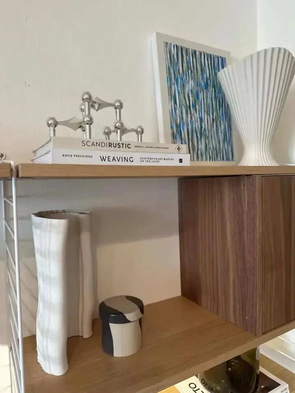 Skanto | Metalen Kaarsenhouder – Modulaire Moleculaire Ontwerp, Tafel & Decor