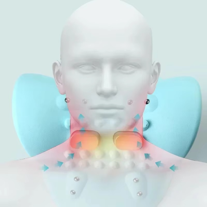 Skanto | Elektrische Cervicale Massager – Slimme Nekpijnverlichting met Warmte & Puls Therapie