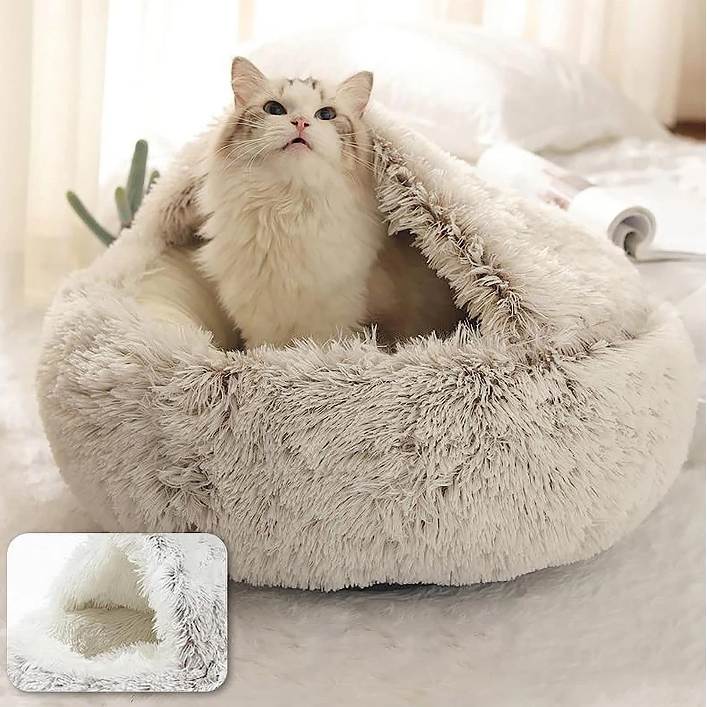 Skanto | Cozy Cave Pet Bed | Rustgevende en Comfortabele Hondenbed voor Diepe Ontspanning