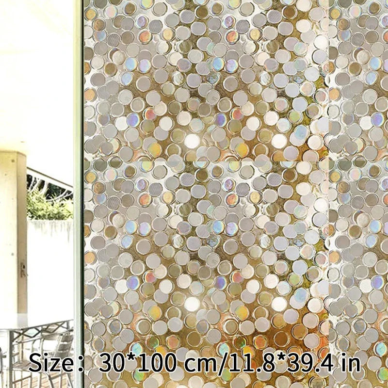 Skanto | 3D Glas-in-loodfolie - Decoratieve vinylstickers voor glazen ramen met statische hechting - Venster Glas-in-lood decor