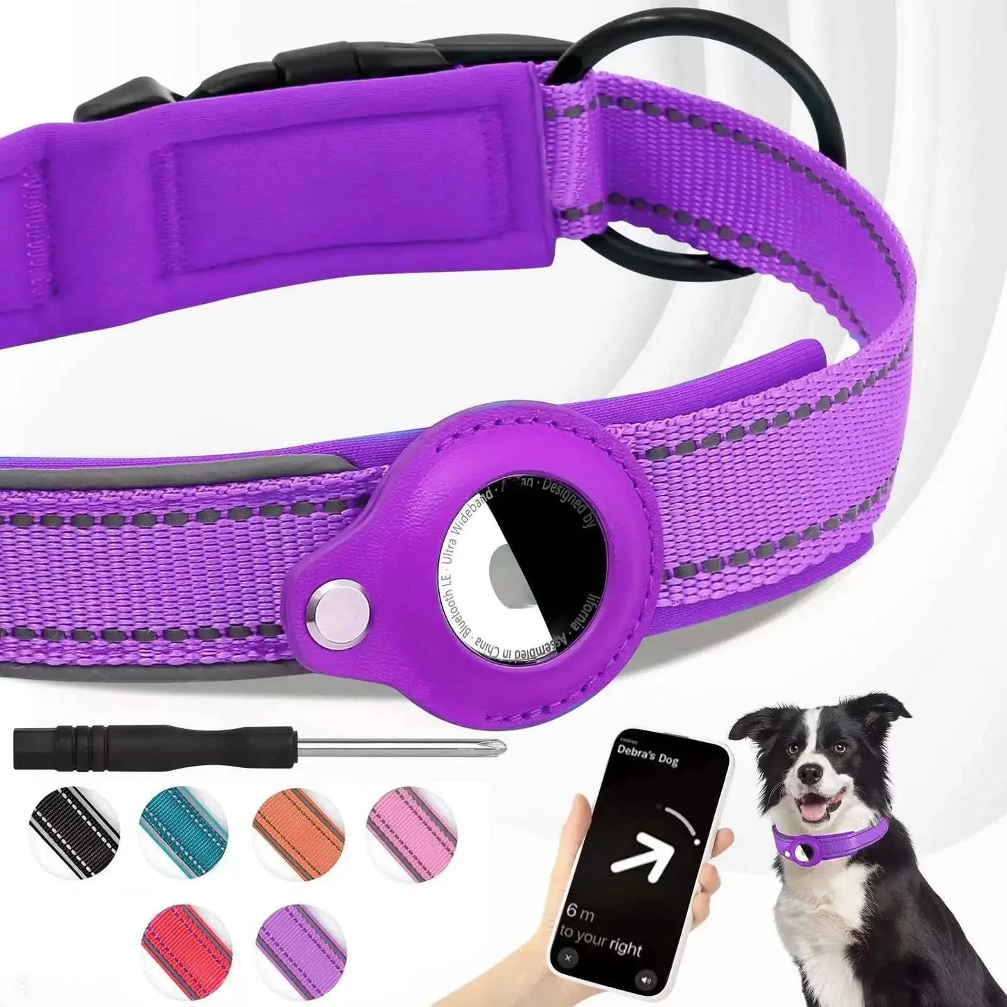 LEAZO - Locatietag Hondhalsband
