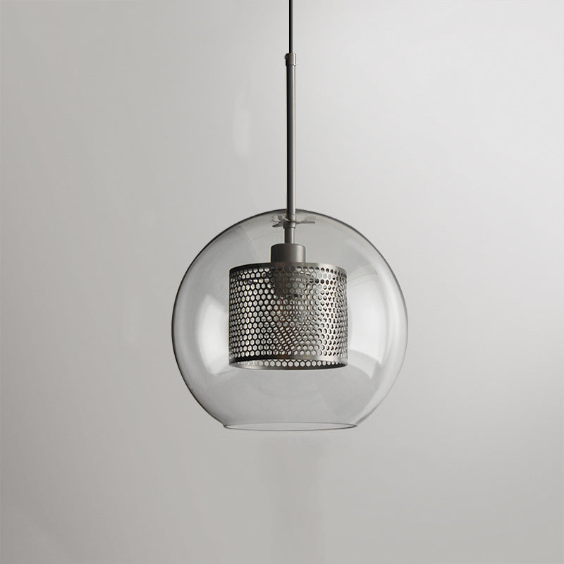 Hessa Hedendaagse Gouden Hanglamp, Glas, Globe/Cilindrisch