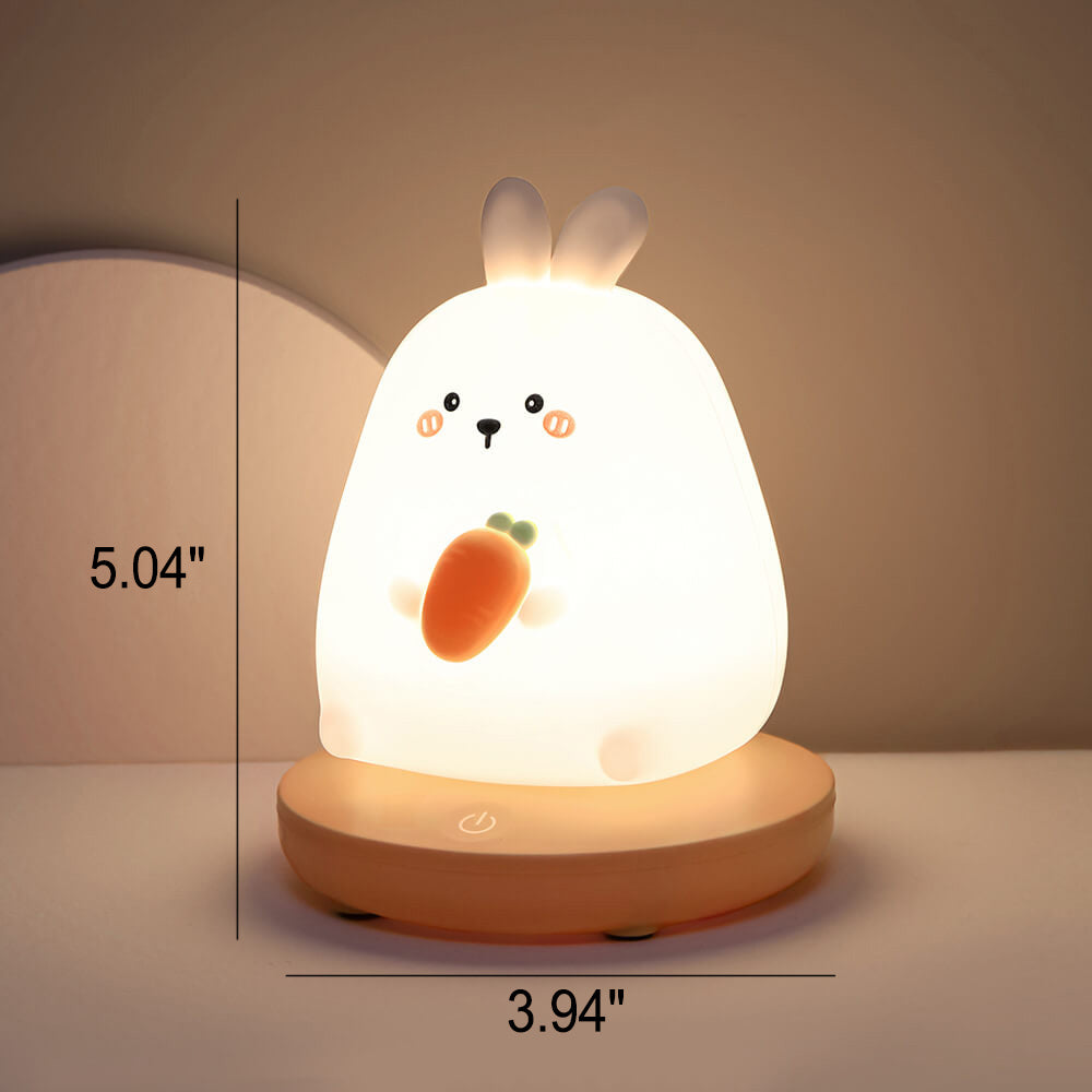 Dier-LED-nachtlamp | Schattig siliciumontwerp | Ingebouwde LED