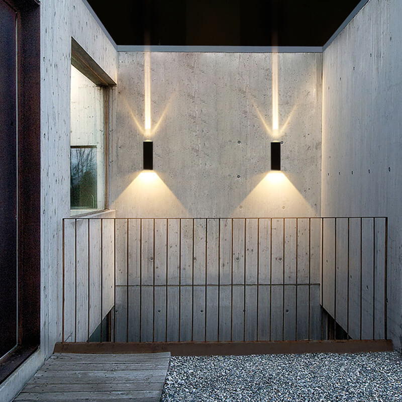 Moderne waterdichte rechthoekige LED-wandlamp voor buiten