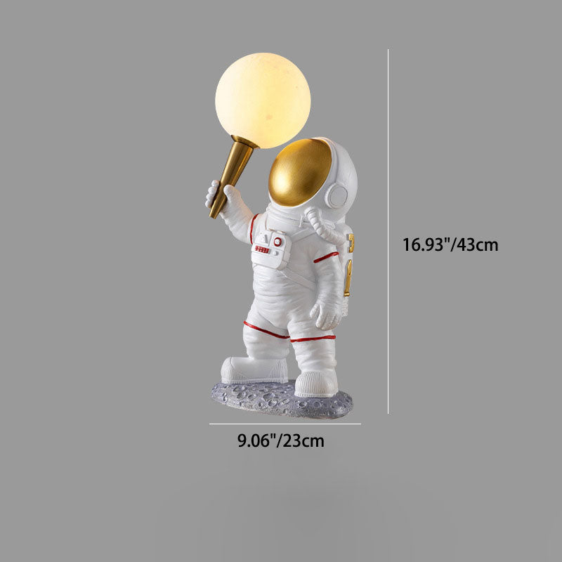 Brehn | CosmoBuddy Astronaut Wandlamp | Creatief Ontwerp | Hars & ABS | LED Slaapkamerlicht