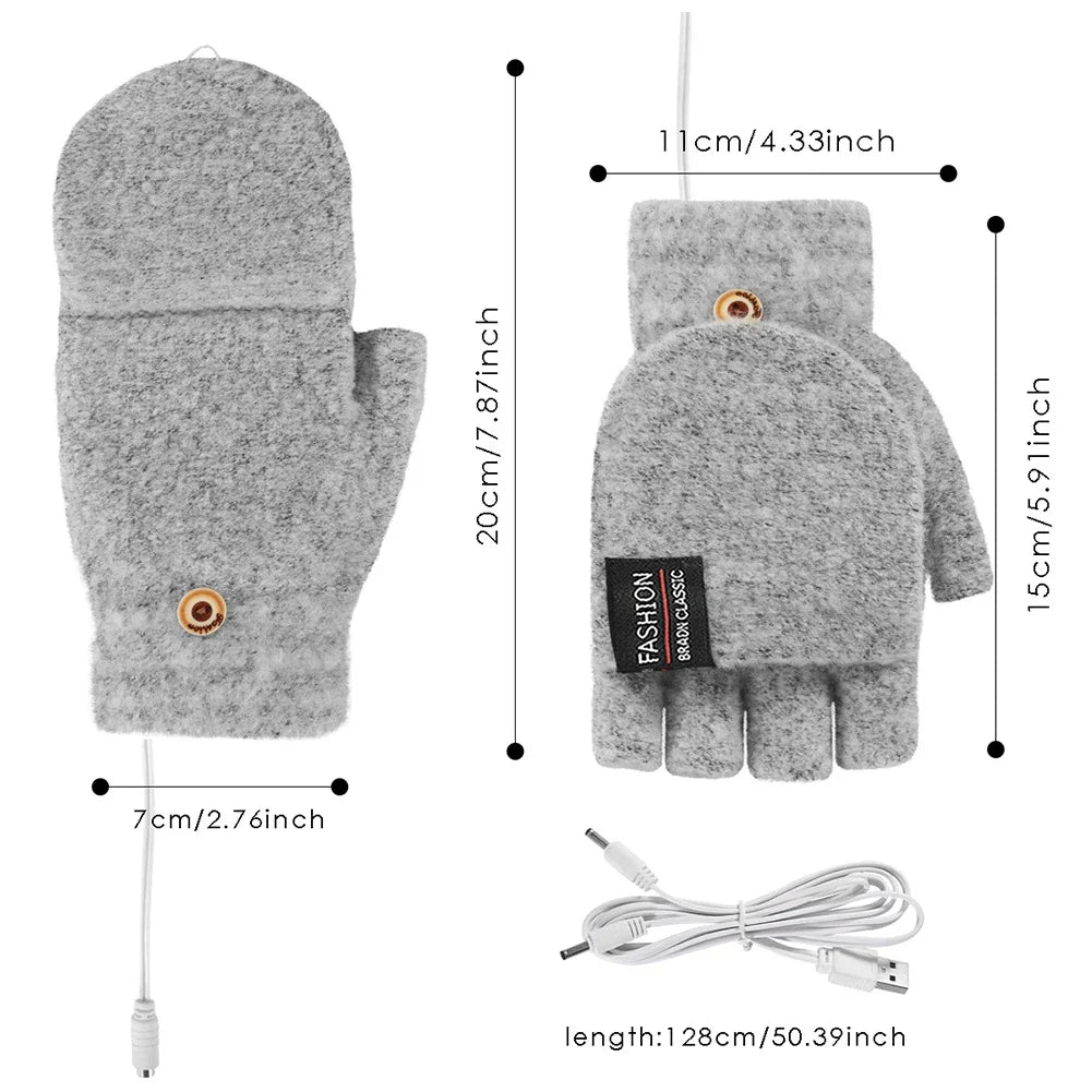 USB oplaadbare warme Wave verwarmde handschoenen