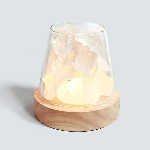 Himalaya Zoutlamp - Kristallen Nachtlicht & etherische olie diffuser