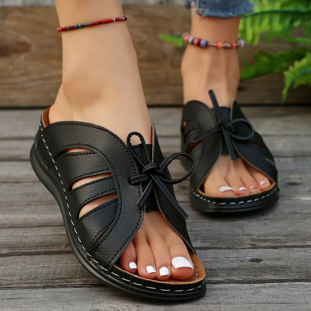 Uniq comfortabele sandalen met voetboog | Zeg maar dag tegen voetpijn met deze ondersteunende sport sleehakken met een boogknoopontwerp, die verlichting bieden bij eeltknobbels en fasciitis plantaris met ademend comfort.