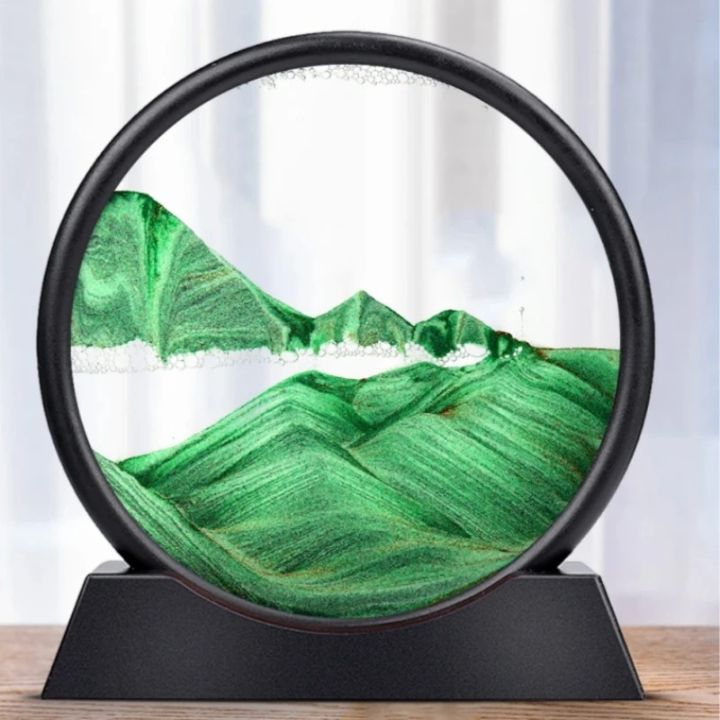 Zandloper | 3D Zandkunst Diepzee | Rustgevend Vloeieffect | AquaScape