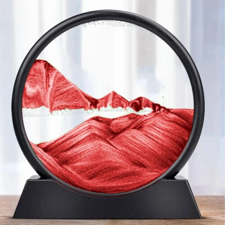 Zandloper | 3D Zandkunst Diepzee | Rustgevend Vloeieffect | AquaScape