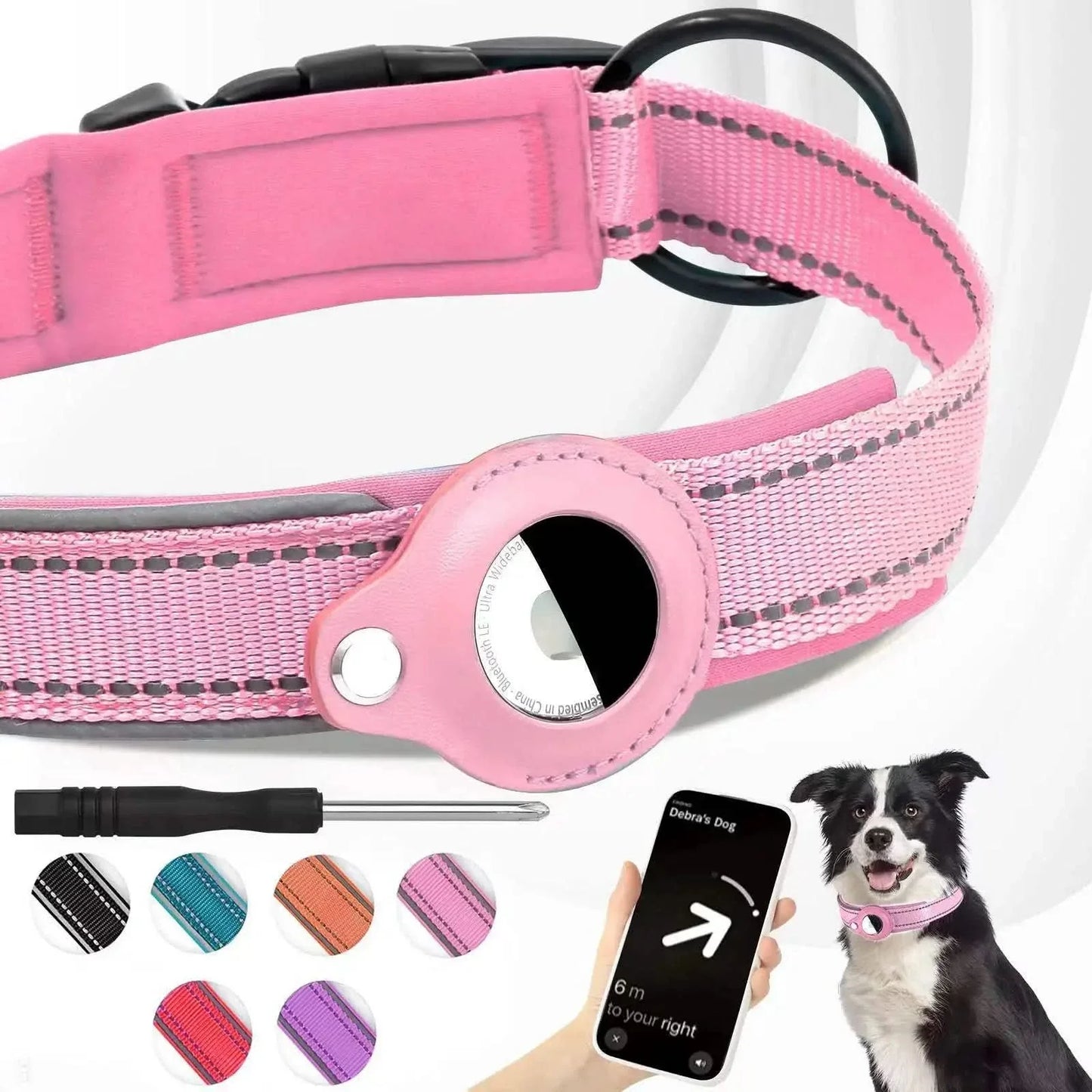 LEAZO - Locatietag Hondhalsband