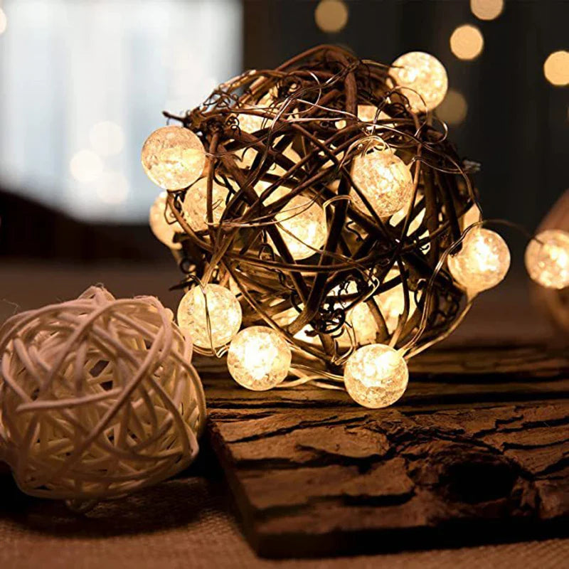 LumiaGlow LED Lichtketting | Warmwit | 3 Modi | Batterijgevoed