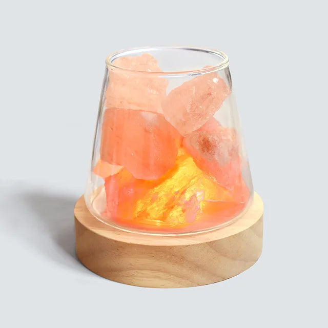 Himalaya Zoutlamp - Kristallen Nachtlicht & etherische olie diffuser