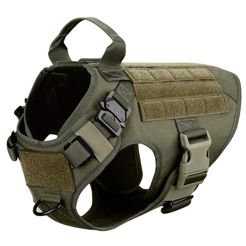 TacticalElite K9 Harness and Leash Set | Military dog harness for large dogs with leash for training