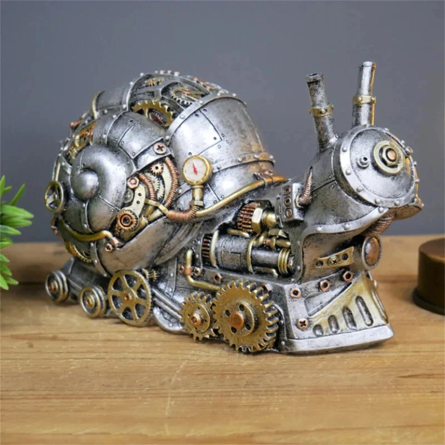 ArtisanForge Steampunk Dierensculptuur | Indrukwekkend mechanisch dierenornament dat industriële chic decoratie verrijkt met unieke artistieke elegantie