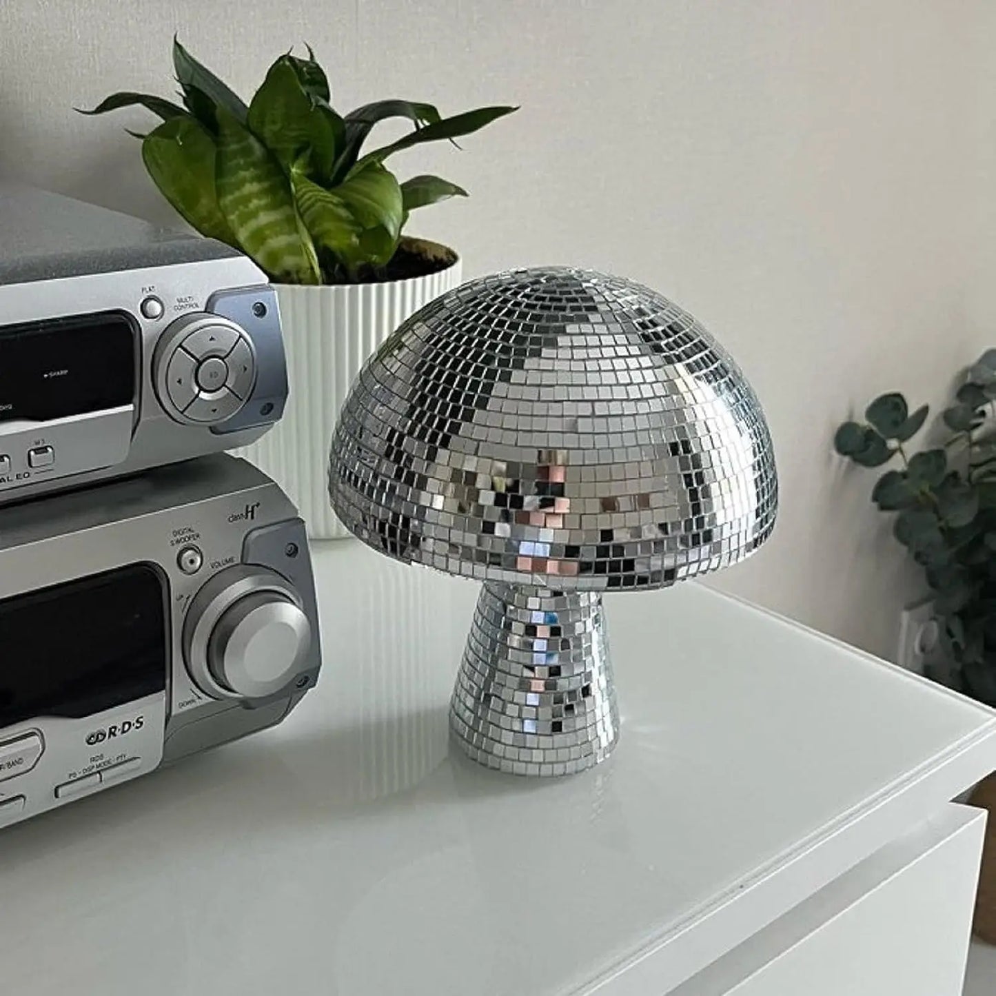 GlowSphere Disco Bal Paddenstoel | Luxe tafeldecoratie met gespiegelde disco-effecten