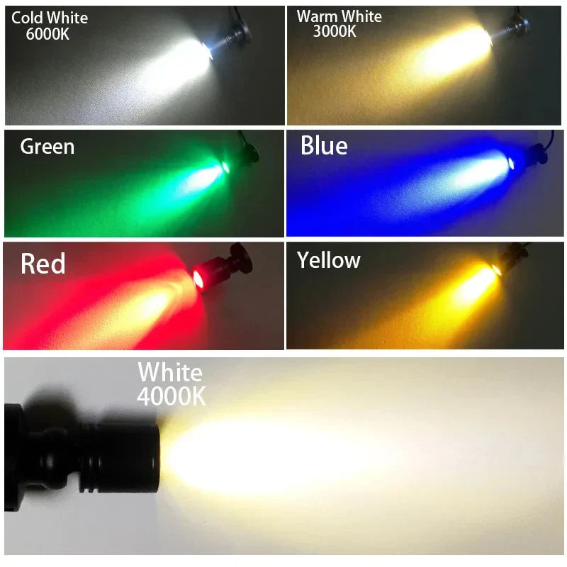 Mini LED Spot LuxoDot | 1W/3W | USB-Spotlight voor Vitrines & Decoraties | Warm & Koud Wit | Aluminium Behuizing