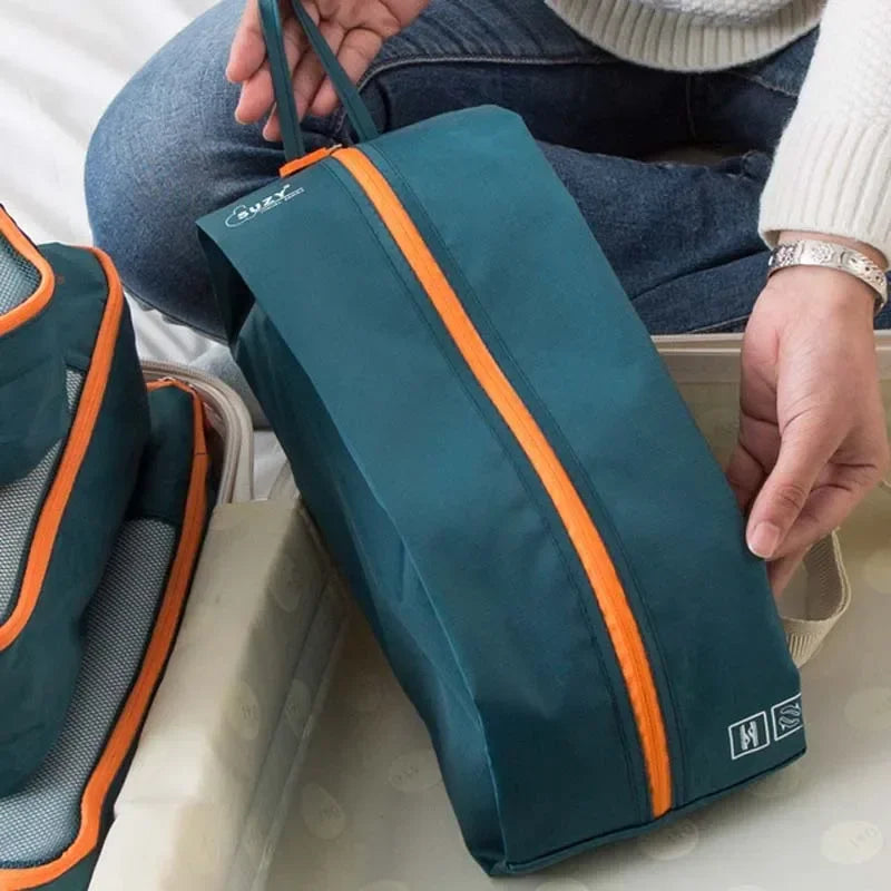 Packavio Reisorganizer Set 7-delig | Koffer-tassen voor kleding & schoenen | Ruimtebesparend & Waterafstotend