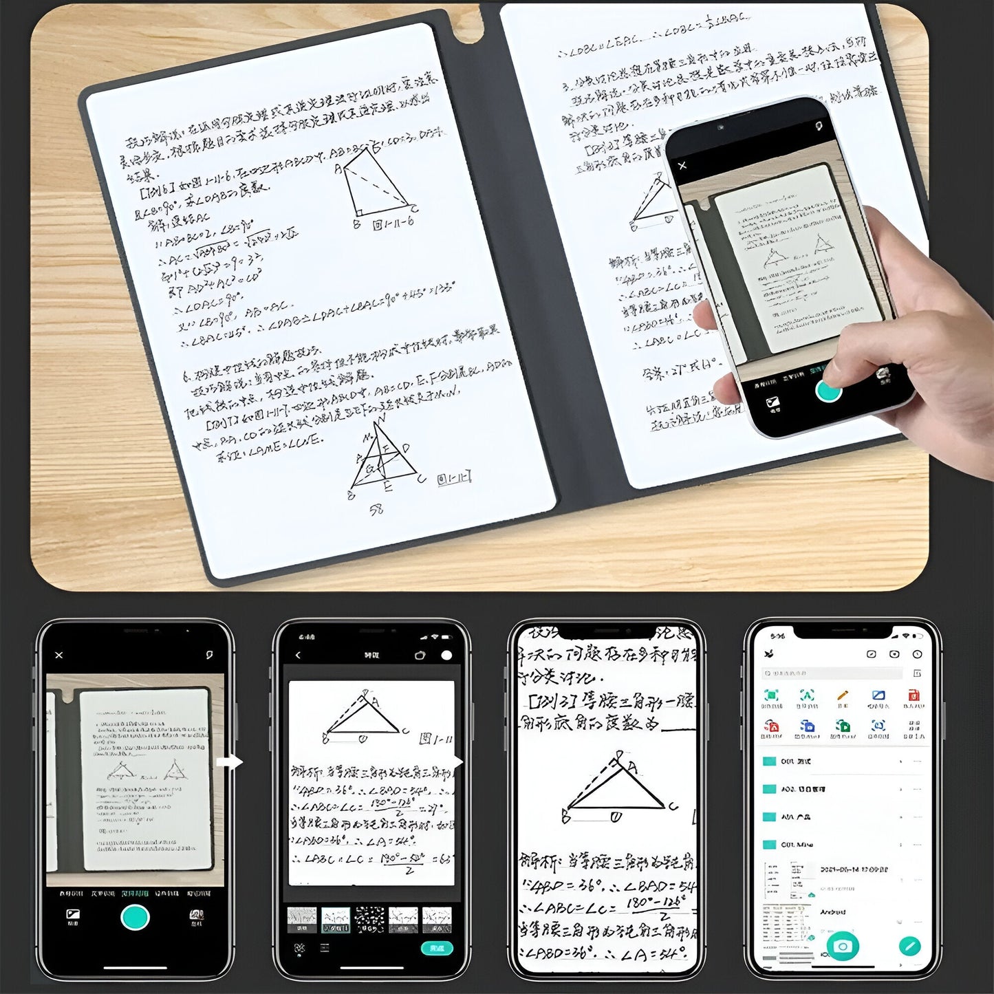 LuxeWrite A5 Whiteboard Notebook | Uitwisbare en herbruikbare weekplanner voor moeiteloze organisatie en stijlvolle planning