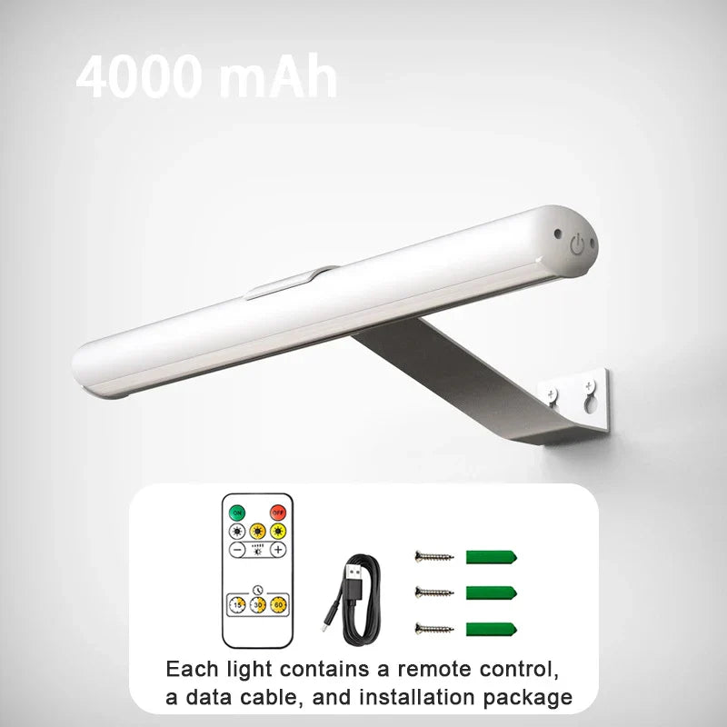 Draadloze LED wandlamp voor het verlichten van kunstwerken