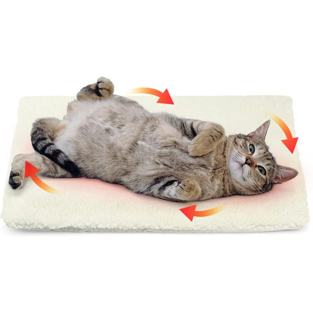 Pet Cozy Warmtekussen | Ideaal voor koude winterdagen Zelfverwarmende mat ontworpen om huisdieren warm en ontspannen te houden.