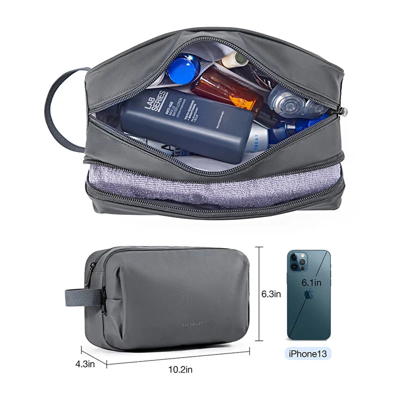 Kosmetixo Waterdichte Kosmetictas voor Dames & Heren | Lichte Toilettas in S/M/L | Reisaccessoires voor Verzorgingsproducten & Make-up | Unisex Reisorganizer