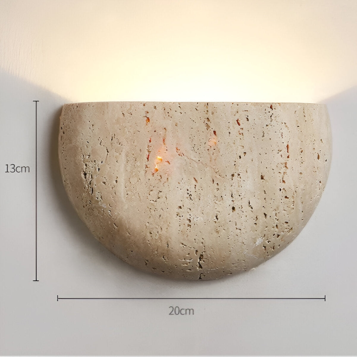 Middeleeuwse Stijl Travertijn Steen Wandlamp