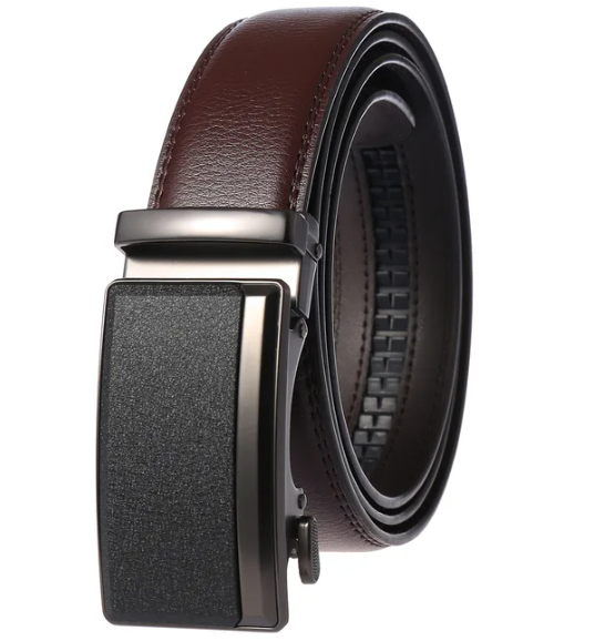 Elegante, luxe mannenriem met automatische gesp