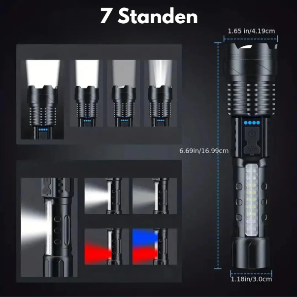 Skanto | Hoge prestaties militaire zaklamp met 5000 lumen