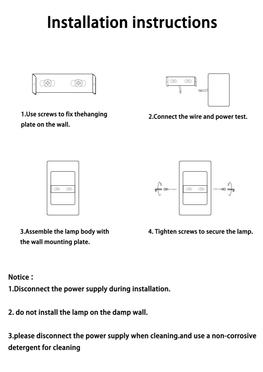 Noordse Minimalistische Glazen Rectangulaire LED Wandlamp 2-licht